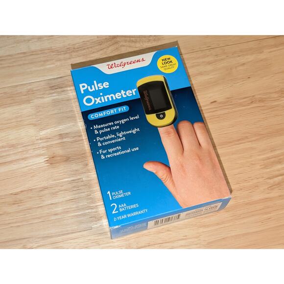 NEW Walgreens Pulse Oximeter Measures Oxygen & Pulse Easy to Read Display - Picture 5 of 6